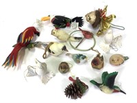 14 Assorted Hanging Bird Ornaments, Jeanne Joy +