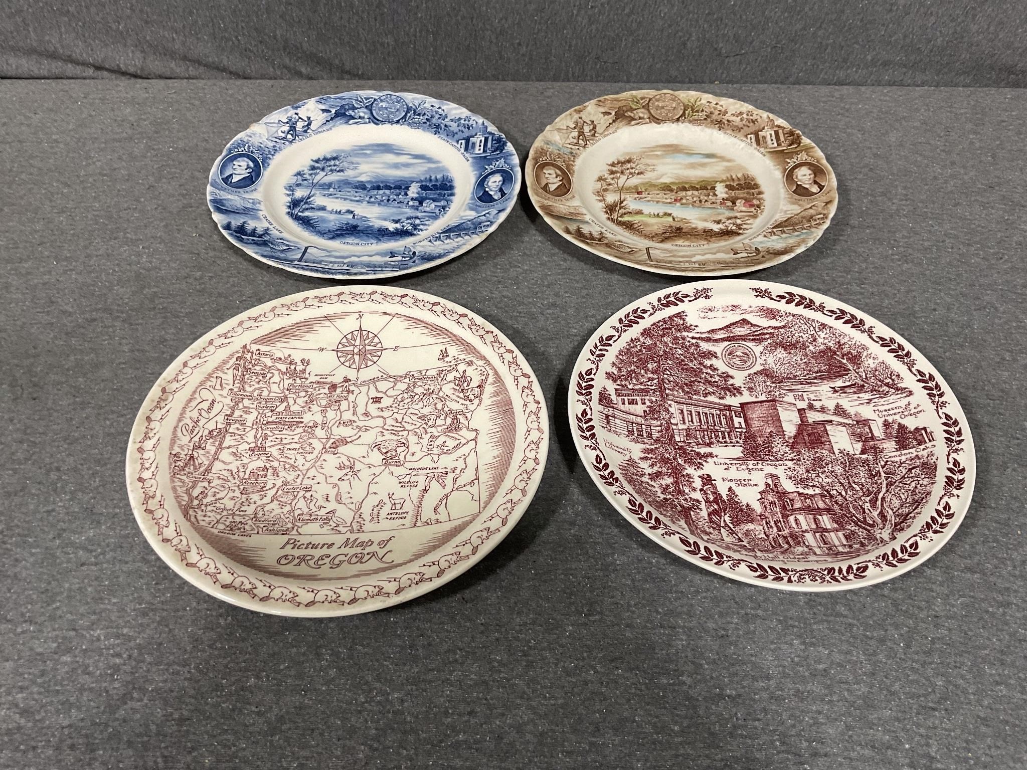 Lot of Collectible Oregon Plates