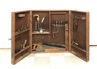 Wall Hanging Tool Cabinet w/ Contents