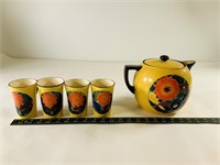 5pcs J Mrazek Pottery Peasant Art Czechoslovakia