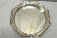 Silverplate On Brass Tray