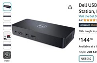 Dell USB 3.0 Ultra HD/4K Triple Display Docking