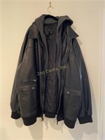 Men's Synrgy Leather Coat.