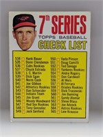 1967 Topps 7th Series Checklist Brooks Robinson