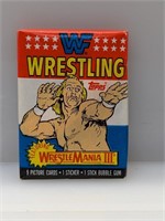 1987 Topps Wrestle Mania III Pack