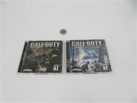 2 jeux PC Call of Duty