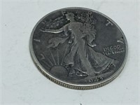 1943  USA  walking liberty half dollar