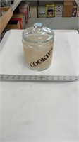 Glass cookies jar