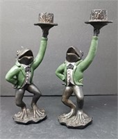 SPI Cast Iron Frog Candleholders