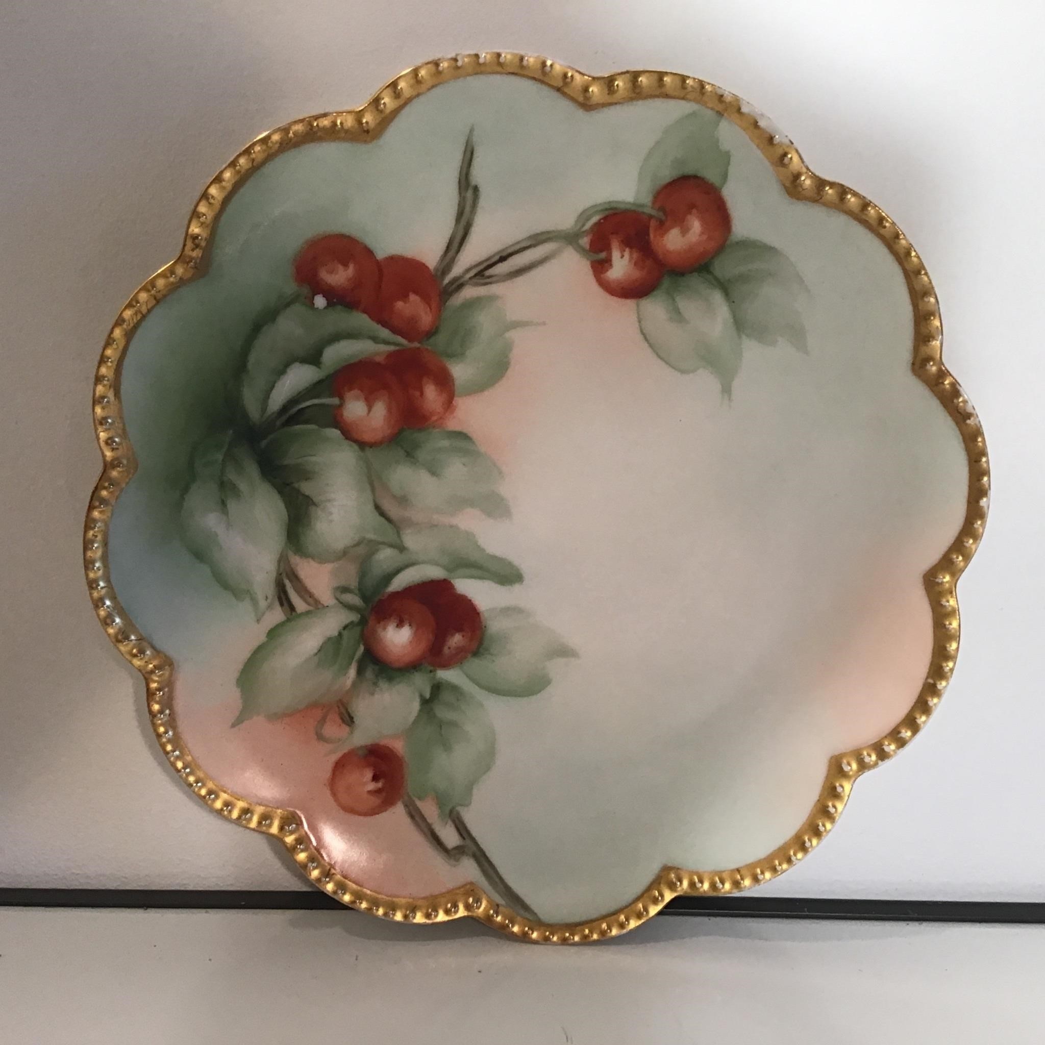 FRENCH PORCELAINE PLATE