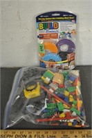 Lot of toy building blocks