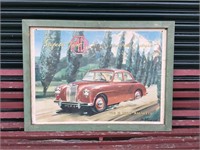 1950's MG Magnette Dealership Framed Poster