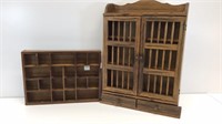 Wood Display Boxes 23x16 x5 and 12x16.5x2