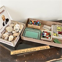 Marbles, Seashells, Matchbooks, Asst