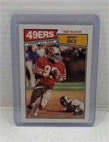 1987 Topps Jerry Rice Card rare