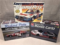 3 Racecar models Western Auto, STP, Southern