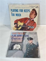 original 1950s Elvis Presley 45 RPM records with