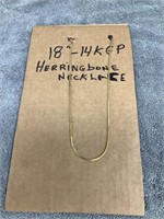 18" - 14 KGP Herringbone Necklace