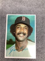 Topps 1981 Jim Rice (5x7) Card w/ Signature