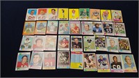 Lot of (36) 1964 to 1974 Topps Football Cards