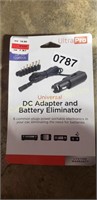 UNIVERSAL DC ADAPTER & BATTERY ELIMINATER