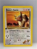 Pokemon 2000 1st Edition Blaine’s Tauros 64