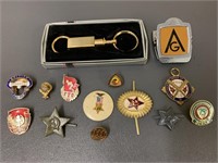 Vintage Fraternal, CCCP, etc. Pins / collectibles