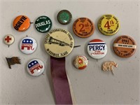 Vintage Political and Event Pin Collection