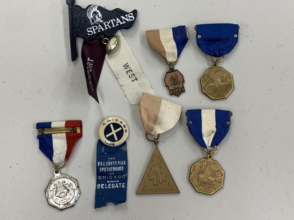 Vintage Medal and Ribbon Collection - Various