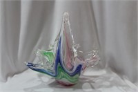 An Artglass Basket