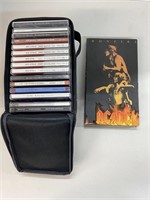 Assorted Music DVDs with Carrying Case