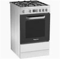 24 In 4-burner Freestanding Gas Range In White