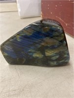 Huge polished 3 x 4” labradorite with lots of