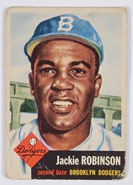 Topps Jackie Robinson Brooklyn Dodgers Card