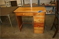 Small Wooden Desk  w/4 Drawers