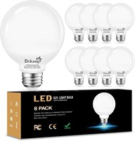 Dekang 8-Pack LED Vanity Light Bulbs for Bathroom