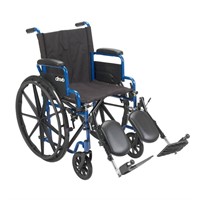18 in. Blue Streak Wheelchair  Flip Back Arms