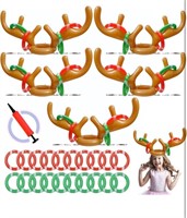 New, 8 pcs, Aufind Inflatable Reindeer Antlers