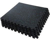 SUPERJARE 0.4 INCH THICK INTERLOCKING RUBBER