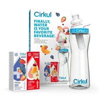 Cirkul 22oz Water Bottle Kit with 2 Cartridges