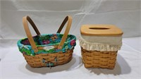 2 longaberger baskets