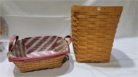 2 large longaberger baskets