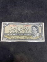 1954 Bank of Canada Twenty Dollar