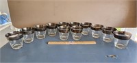 12 Piece Tapered Rimmed Glassware