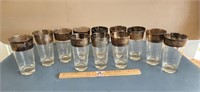 12 Piece Semi Tapered Medium Rimmed Glassware