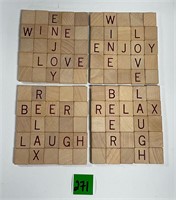 Scrabble Tile Coasters