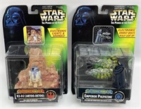 (2) Star Wars POTF Electronic Power F/X Action