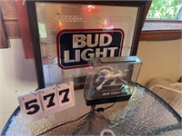 Bud Light Wall Mirror and Table Light