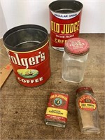 Old Judge group + Folgers can