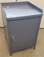 Nice Locking Metal Storage Cabinet/Workbench